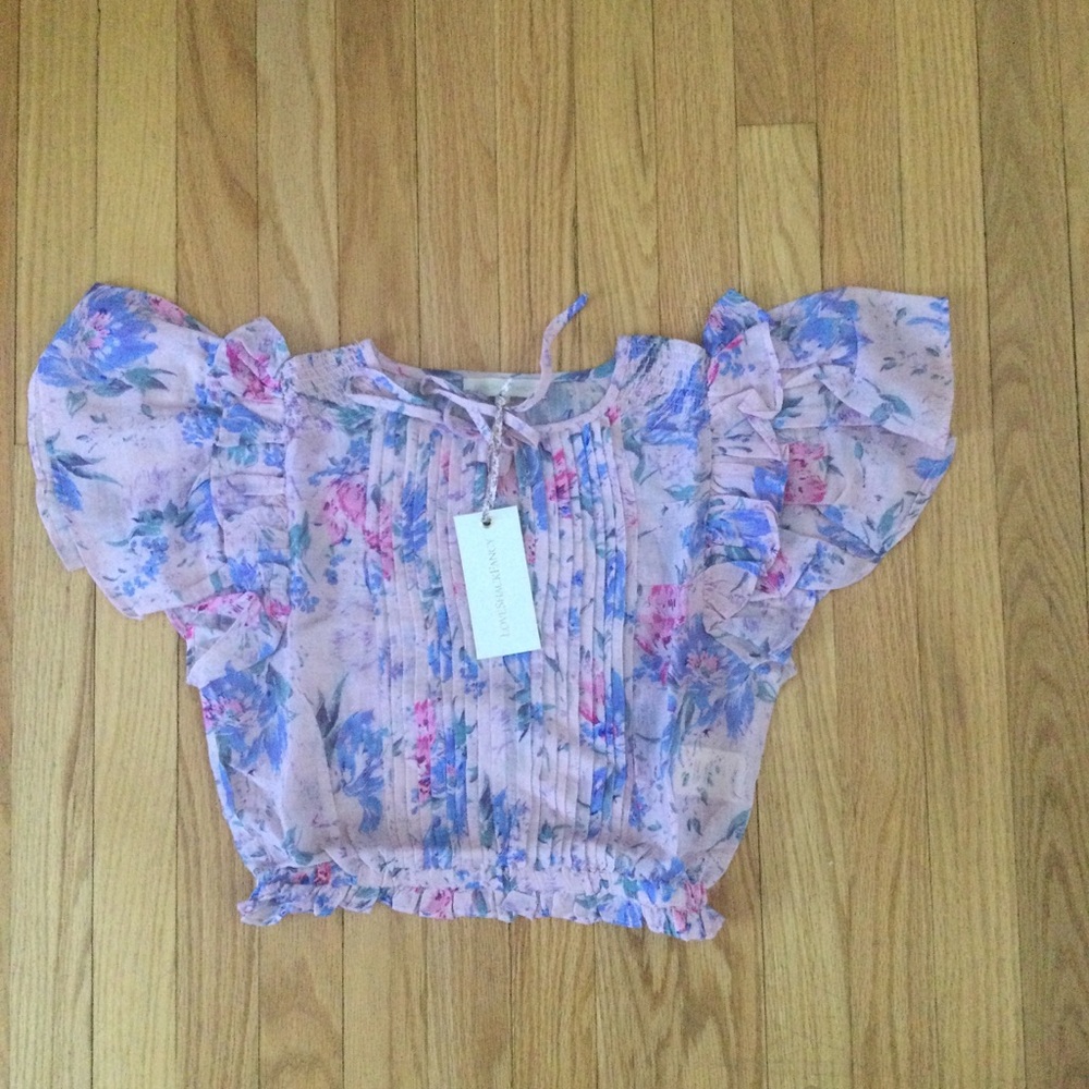 LoveShackFancy Chester Ruffled Top - Picture 5 of 7